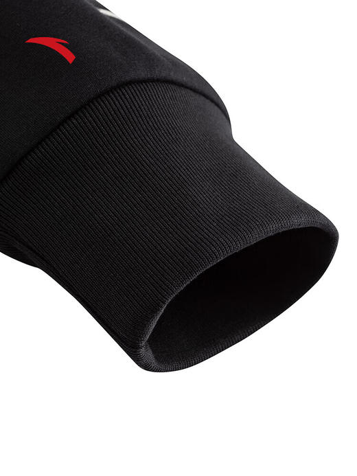 安踏凯里·欧文系列丨美式连帽卫衣男子加绒纯棉套头衫172541708N 基础黑-3 商品图3