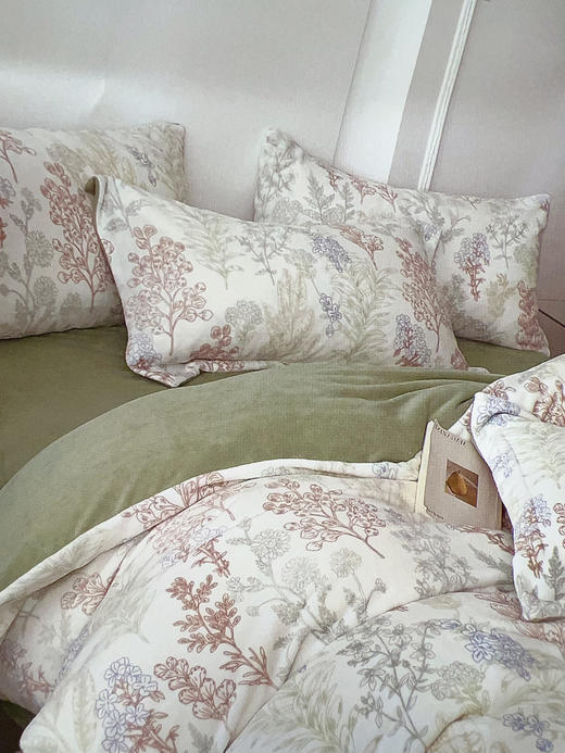 2025新品上市-松植屋抗静电加厚牛奶绒恒温四件套2025新款加厚珊瑚绒床单被套不掉毛适合1.5米/1.8米床 商品图3