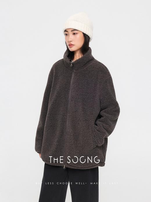 THESOONG"糯绒暖冬"经典摇粒绒软糯锁温松弛感立领外套HBWT7696 商品图1