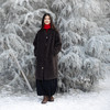 绽放748朵/羊毛卷卷·羊羔毛加厚大衣保暖宽松小V领文艺长外套女 商品缩略图1