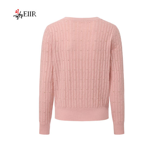 司歌V领假两件毛衣女长袖显瘦套头G92G3891 商品图4