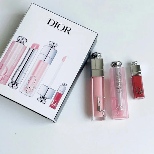 【保税仓直发】Dior迪奥唇部护理三件套正装#001变色唇膏3.2g+正装#001丰唇蜜6ml+小样#038丰唇蜜2ml『此链接商品请分开拍单-单独下单』 商品图3