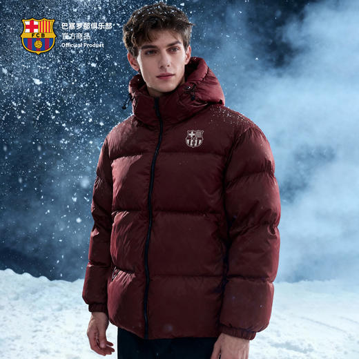 【官方正版】巴塞罗那俱乐部｜巴萨连帽羽绒服冬季轻便保暖外套 商品图3