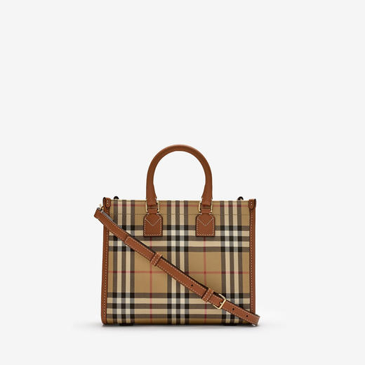 【一】BURBERRY 巴宝莉 女士迷你 Freya 芙蕾雅托特包 格子色 8097566 A9534 商品图2