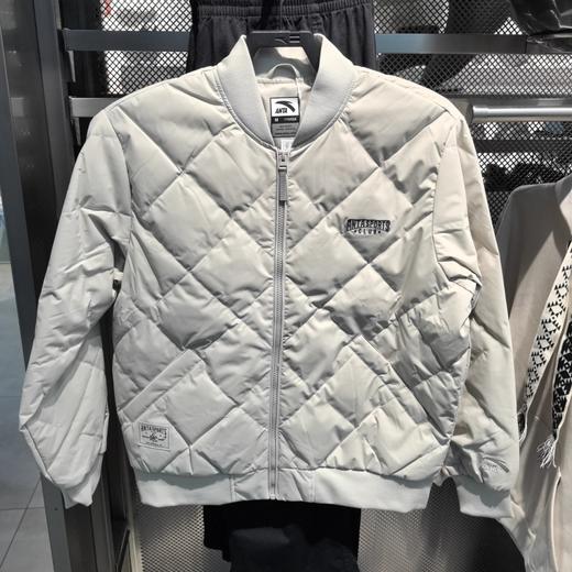 安踏男士短款防泼水棒球领鸭绒羽绒服152548917 商品图0