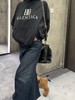 D110791棉质落肩Logo徽标双B标语连帽卫衣男女同款 商品缩略图9