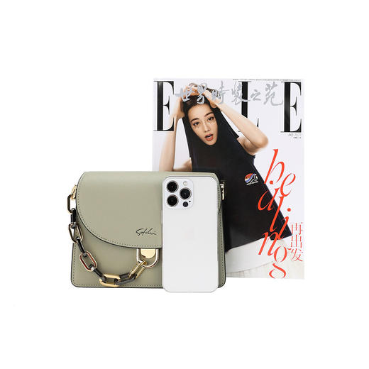 6942199079365 沙驰satchi 女包经典老花PVC/配皮单肩包时尚小众设计【七夕礼物】【19.8cm×8cm×14.5cm】 商品图5