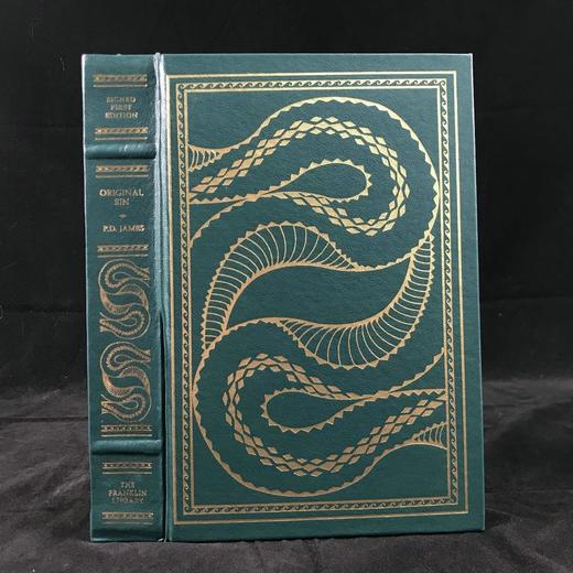 签名首版！P.D.詹姆斯《原罪》 富兰克林图书馆豪华仿皮本 商品图0