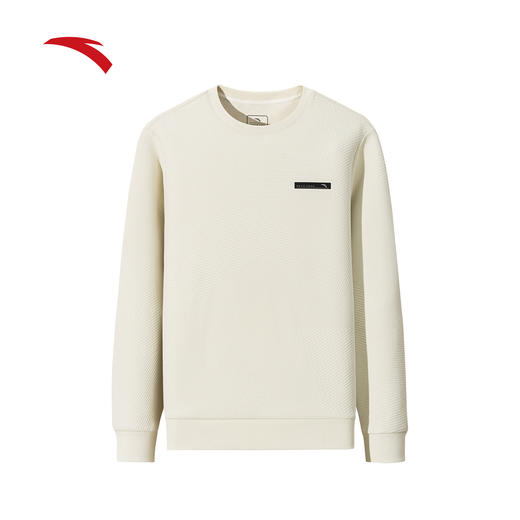 安踏套头运动卫衣男士简约休闲圆领套头衫上衣152547710-1 商品图0