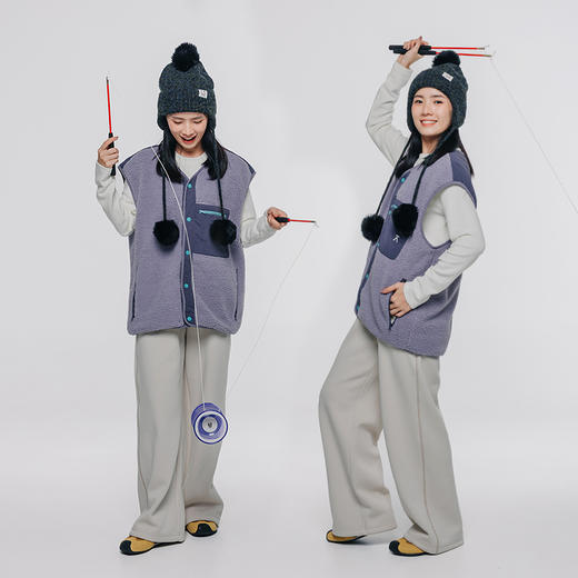 【品牌特惠】ACMEITEM爱棵米-亲子颗粒绒马甲GAG3090505GGAG3090550G 商品图1