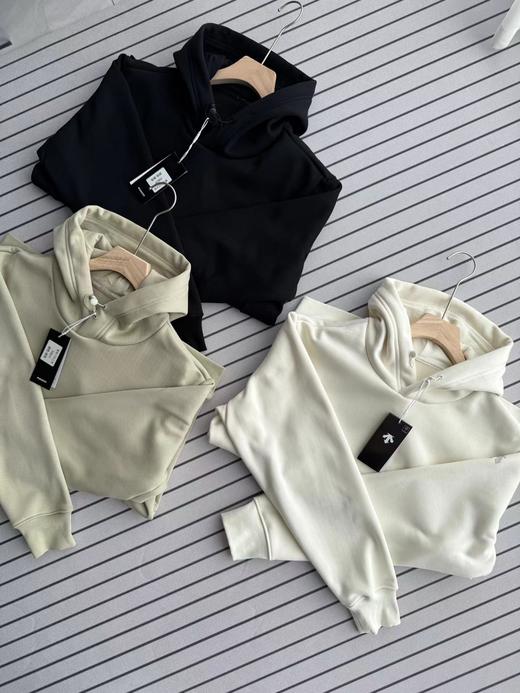 D110702后背大Logo加绒帽衫男女同款休闲运动连帽卫衣 商品图1