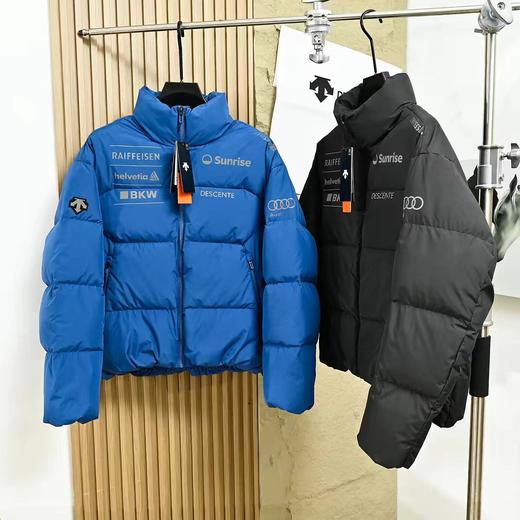 D110721时尚百搭2025冬季宽松版型鹅绒立领短款羽绒服男女同款 商品图1