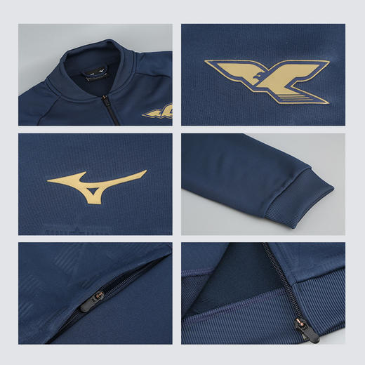 小李子美津浓拉齐奥125周年纪念拉链夹克外套成人男P2GEBX1714 商品图3