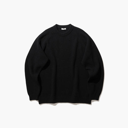 ATON LAMBS WOOL CREWNECK SWEATER 男女中性羊羔毛圆领毛衣 商品图4
