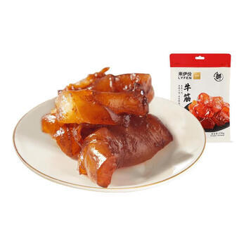 来伊份卤牛筋原味130g牛板筋卤味熟食肉干肉脯下酒菜筋头巴脑休闲零食 /休闲食品 /肉类零食 /牛肉类 商品图5