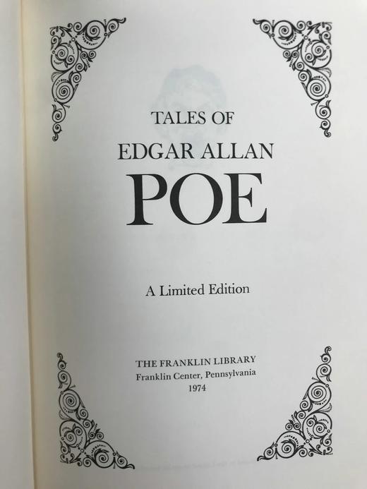 爱伦坡故事集 配插图 富兰克林图书馆豪华皮装本 商品图2