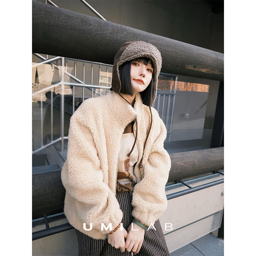 UMILAB｜云绒*高性价比皮草 100%羊毛 皮毛一体工艺夹克外套BC997W 商品图0