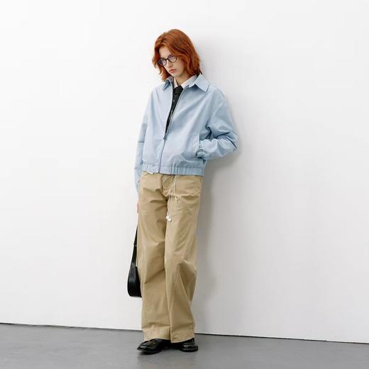 714street美式复古GeekChic撞色夹克2026春季高密双股纯棉外套女 商品图3