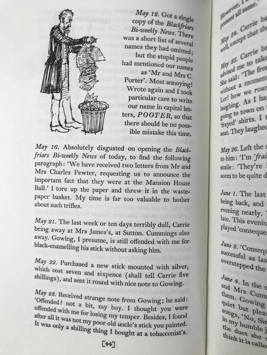 乔治与·格罗史密斯《无名日记》（1996） 数十幅插图精装大32开带书匣 商品图9
