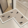 【卡通L型浴室地垫】卫生间门口防滑脚垫 洗漱台下吸水速干硅藻泥地垫  商品缩略图6