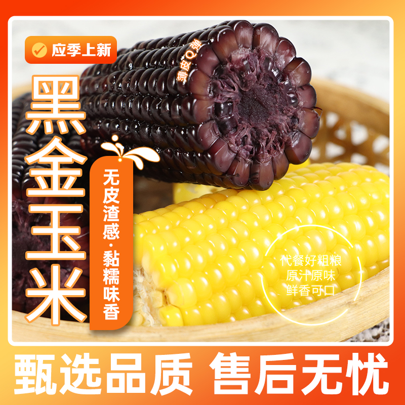 【山西好物】黑金糯玉米 2.5斤