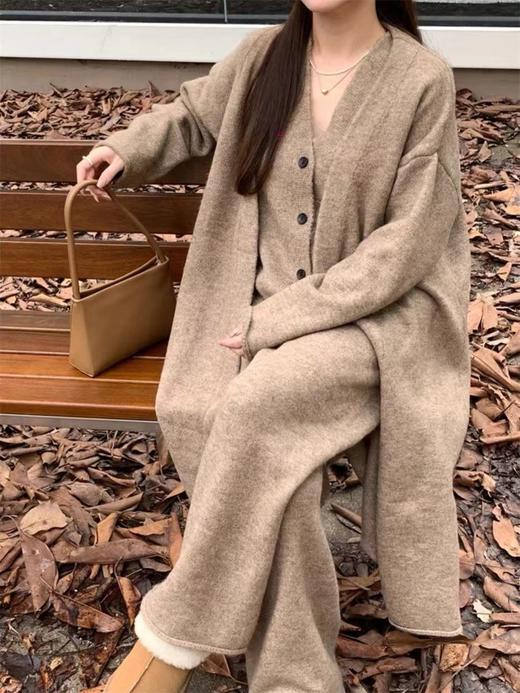 F487#慵懒风高级感针织三件套装 商品图0