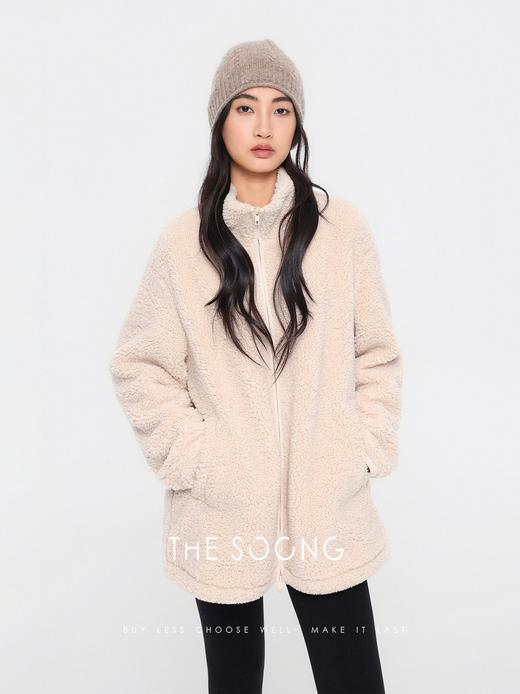 THESOONG"糯绒暖冬"经典摇粒绒软糯锁温松弛感立领外套HBWT7696 商品图6