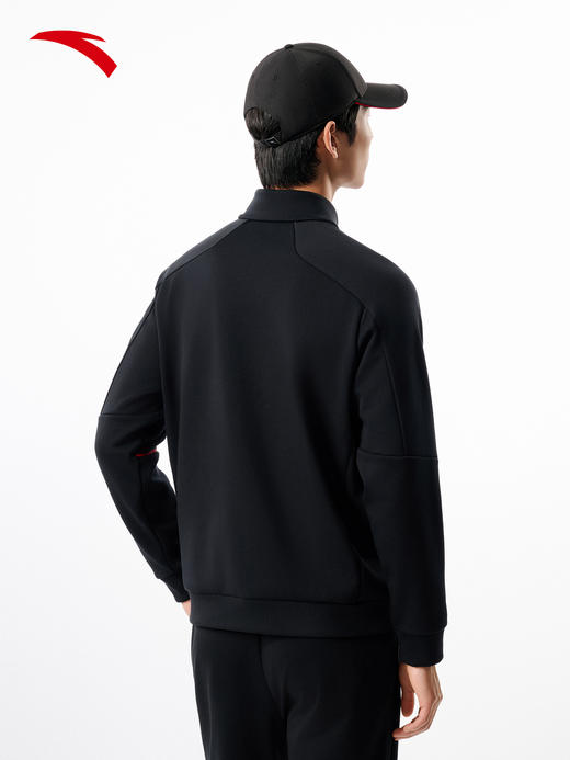 安踏针织运动外套男加绒保暖立领健身跑步上衣152547703N-3 商品图1