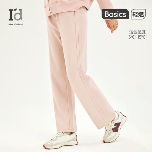 爱帝女士磨毛厚款保暖休闲直筒长裤 商品图1