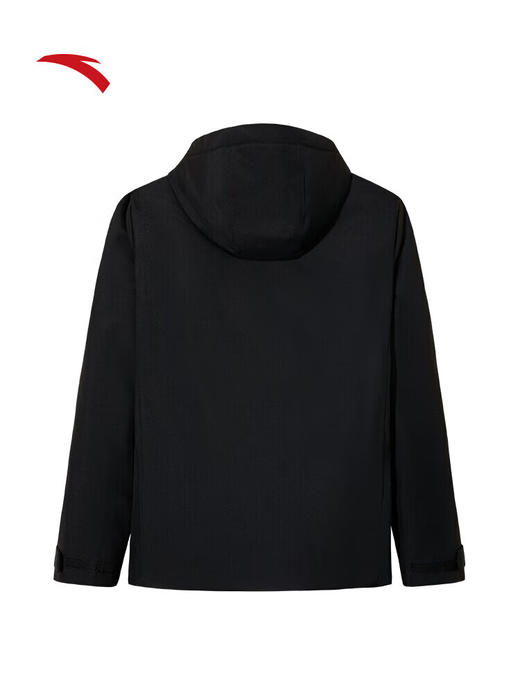 安踏（ANTA）短款羽绒服男冬季新款防泼书连帽保暖棉服运动外套152547933 基础黑-2 商品图1