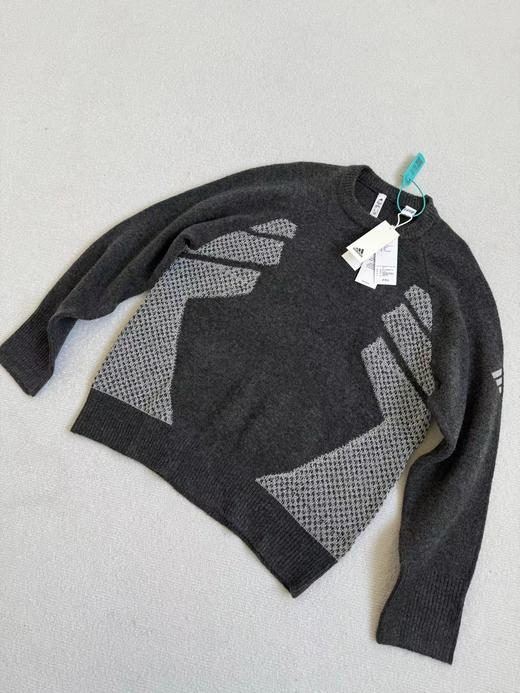 D110711简约休闲百搭长袖圆领针织毛衣男女同款JW6682 商品图1