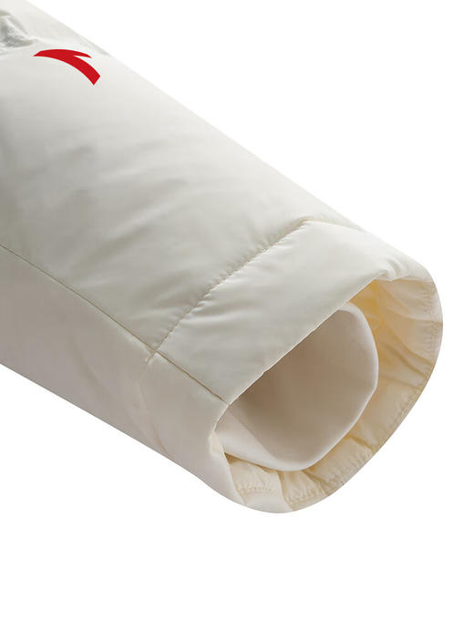 安踏六度芯防泼水羽绒服 女冬季新款鸭绒保暖宽松棉服外套162547935 【六度芯锁温】象牙白-1 商品图3