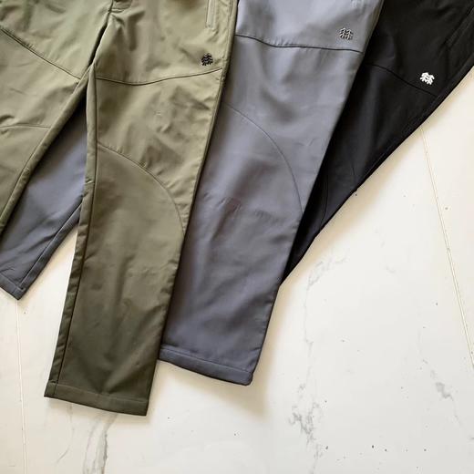 D110790长裤男款户外防雨直筒长裤运动裤子软壳加绒裤 商品图2