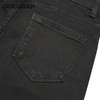 oldcolour黑色牛仔裤冬季新款高腰显瘦修身长款铅笔裤女O41112217 商品缩略图3