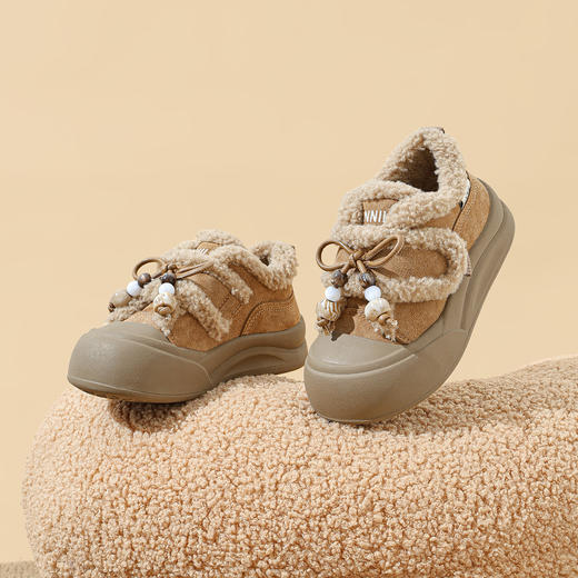 ANNIL/安奈儿童鞋女童可爱加绒毛毛鞋冬季加绒加厚休闲鞋宝宝可爱棉鞋鞋子HG5412664 商品图2