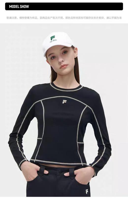 D110710女子针织长袖衫25秋冬新款修身加绒内搭潮流长T女 商品图3