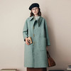 复古优雅双面呢羊绒大衣女中长款冬季宽松显瘦气质设计感毛呢外套 商品缩略图3