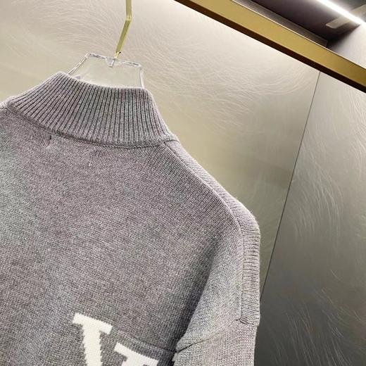 D110715拉链老花字母针织毛衣开衫外套男女同款 商品图4