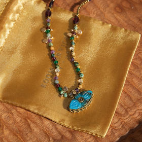 北京仓｜ROOM SERVICE-IRIS PERLE-绿松石 护身符 吊坠 项链［法国设计师］