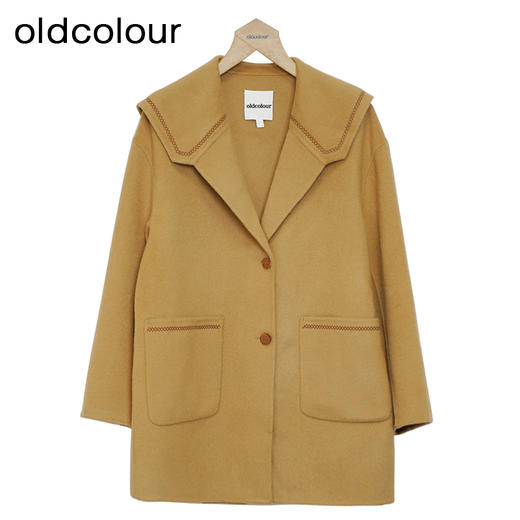 oldcolour学院风大衣冬季新款气质减龄大码毛呢外套女O48152406 商品图0