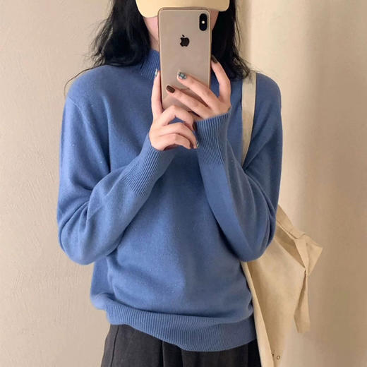 大降温‼️纯色半高领羊毛衫💛重磅升级15色！软糯手感必须安排上！ 商品图3