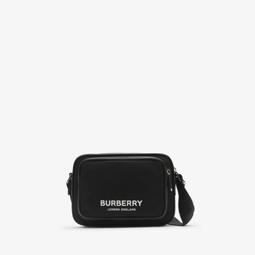 【五】BURBERRY 巴宝莉 男士字母徽标印花尼龙 Paddy 单肩包 黑色 8049094 A1189 商品图0