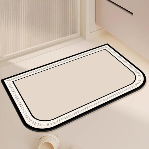 【新升级！高颜值瞬吸地垫！】硅藻泥地垫 浴室防滑垫软垫 轻奢卫生间门口脚垫 洗澡吸水垫 商品图9