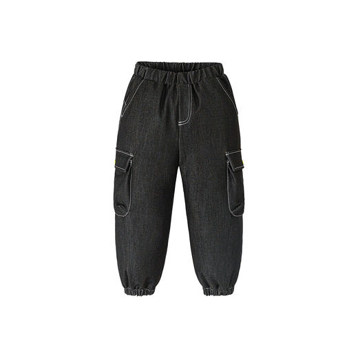 [迷你真心绒]迷你巴拉巴拉男童儿童拒水羽绒裤2025冬三防工装裤子 商品图4