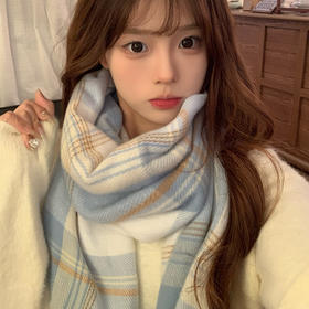 2025新款氛围感jk格子围巾女冬季韩系百搭保暖围脖学生礼物披肩潮
