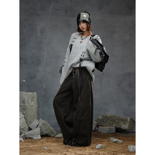 复古廓形豹纹印花气球裤-纪念日百货门店同款167094993 商品图4