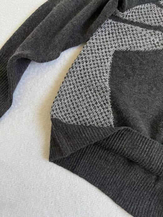 D110711简约休闲百搭长袖圆领针织毛衣男女同款JW6682 商品图8