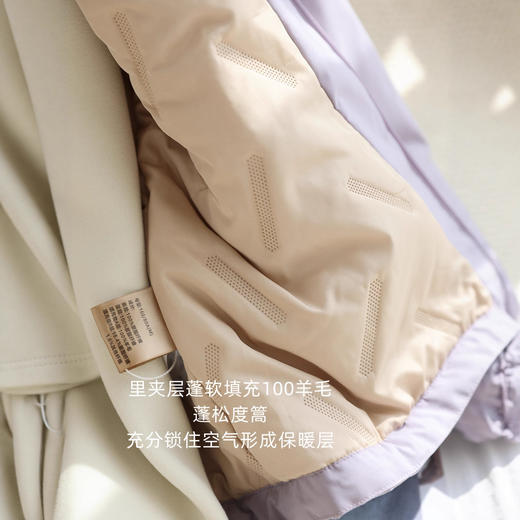 零压感全羊毛绒衣！2025轻暖三防软壳户外保暖立领夹克外套女秋冬！ 商品图2