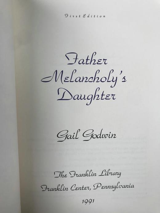 签名首版！盖尔·戈德温《忧郁神父的女儿》 富兰克林图书馆豪华 商品图4