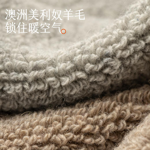 拾袜记冬季加厚羊毛毛圈袜 四双装 男女款 商品图2